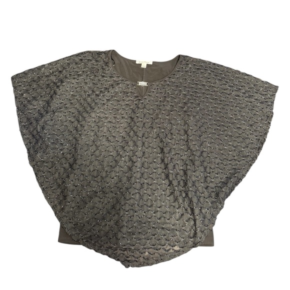 Studio Works Tops - Studio Works Dark Gray Women's Textured Blouse